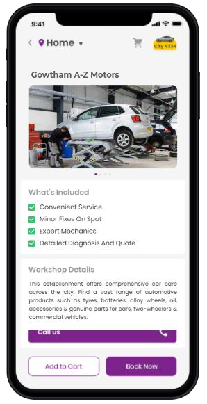 Showcase core competencies and features of your garage to enable customers to make the right choice.