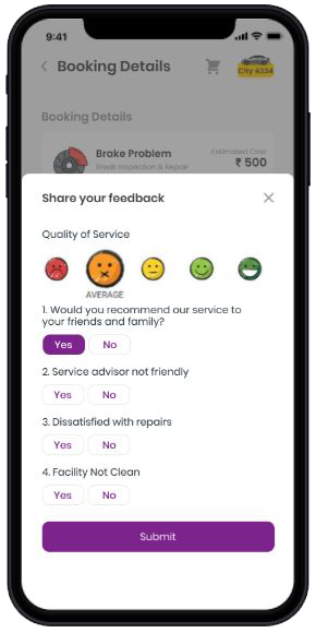 Build trust and transparency by letting customers share feedback.